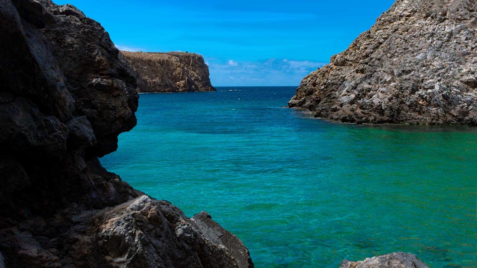 The hidden cliffs of Cala Domestica