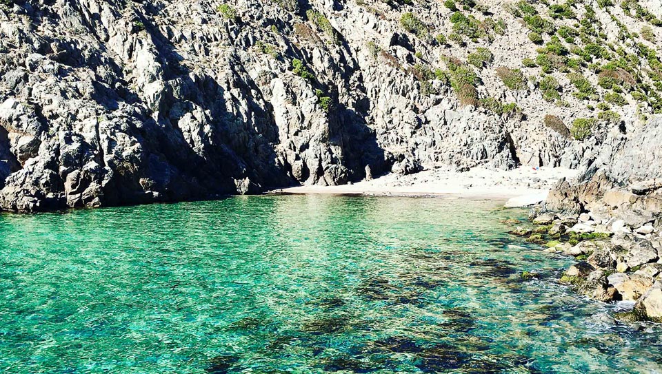the hidden beach of Cala Domestica