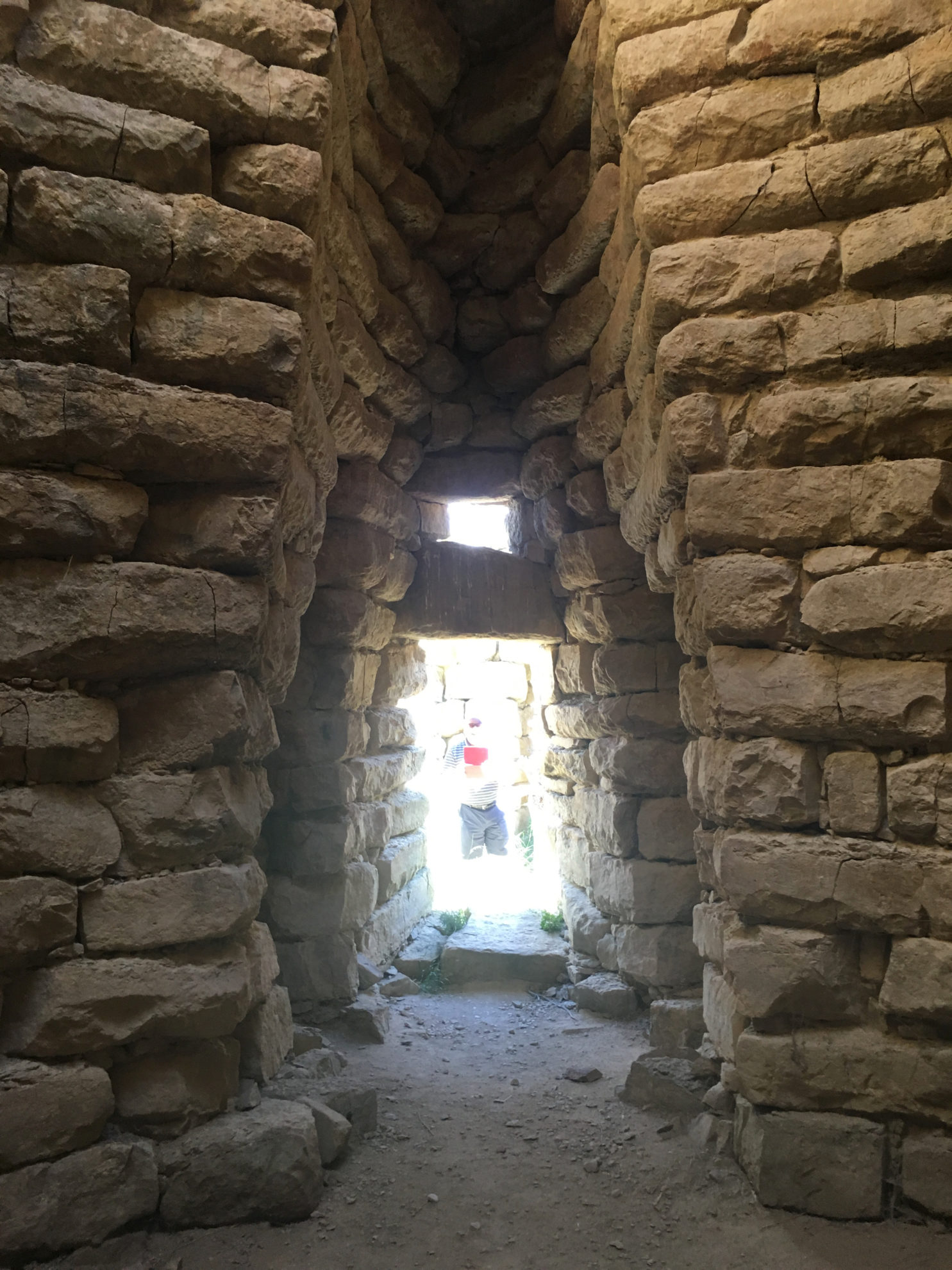Nuraghe view from inside