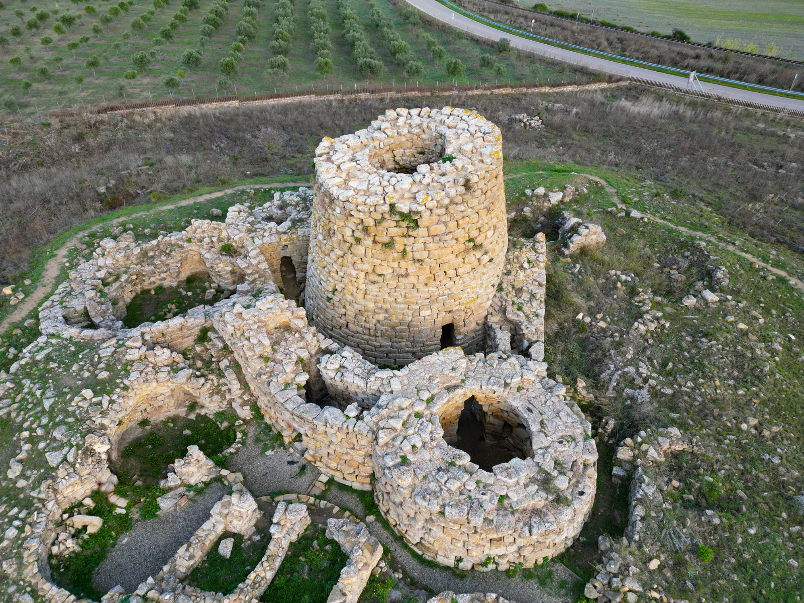 Enjoy Shore Excursion History and Wildlife from Cagliari Port. View over Nuraghe Piscu